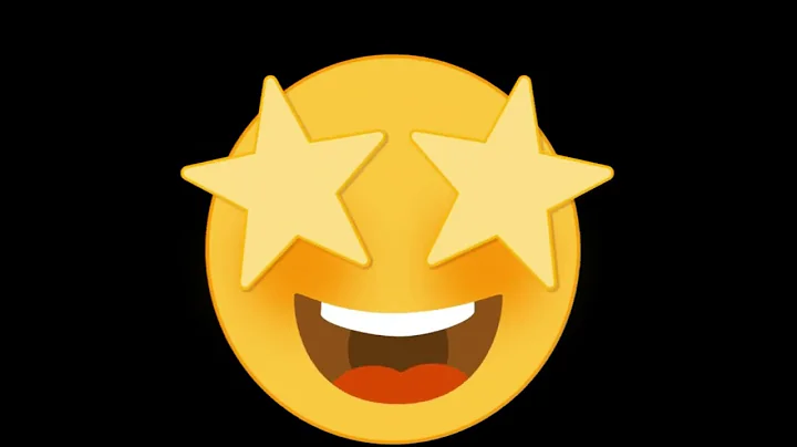 Smirking Face With Starry Eyes | 4K Emoji Sticker | No Copyright | Motion Graphics | Animation