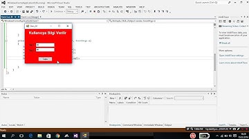C# Windows Forms Application Ders #3