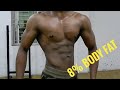 Training at 8 bodyfat   physique update and abs and back workout  bavadesh on focus
