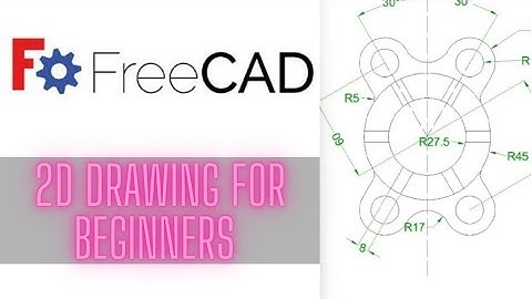 2D diagram in draft workbench FreeCAD