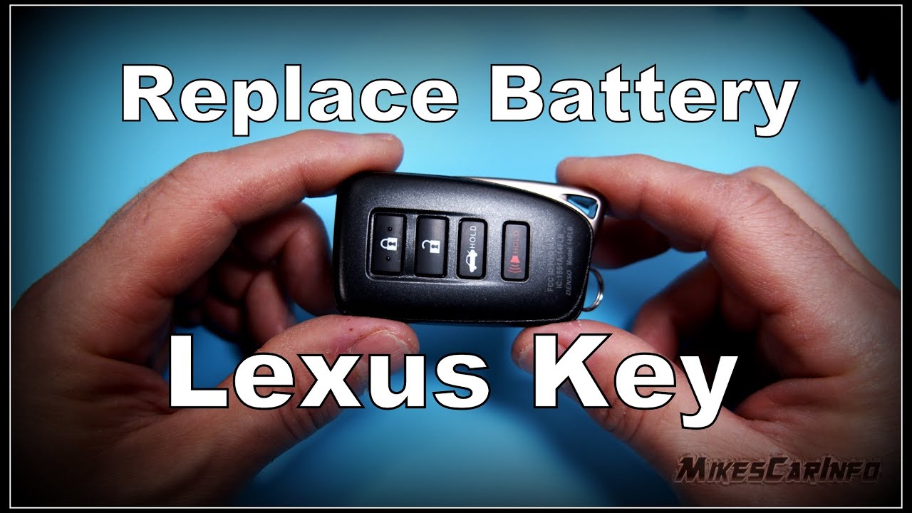 How To Replace Battery In Lexus Key Fob - Youtube