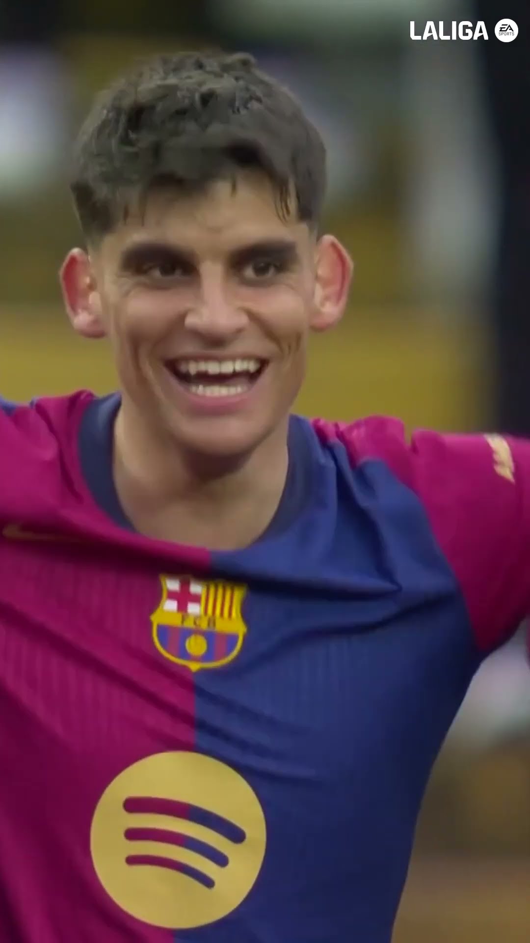 FIRST CAREER GOAL FOR GERARD MARTÍN! ? #fcbarcelona #laligahighlights #shorts