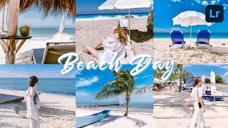 Free Preset | Tutorial Lightroom Presets | แจกโทนฟรี Beach Day 🏖️ • Free DNG | Pastelskies