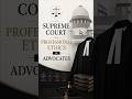 Supreme Court on Professional Ethics of Advocates ⚖️ | Law In Short