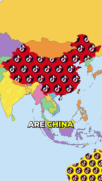 TIKTOK is BANNED in These Countries! #geography #maps #tiktok