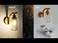 DIY Lampu Diding dari Botol Kaca Bekas dan Pipa PVC