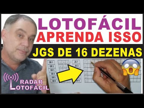 VOCÊ VAI SABER COMO FAZER Um Fechamento Com JGS De 16 Dezenas