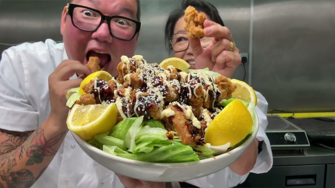 Super Crispy Japanese Chicken Karaage Chicken & Teriyaki Sauce Video & Written Recipe
