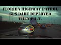Florida Highway Patrol deploys GPS tracking dart on stolen vehicle - end HIGH SPEED PURSUIT with PIT