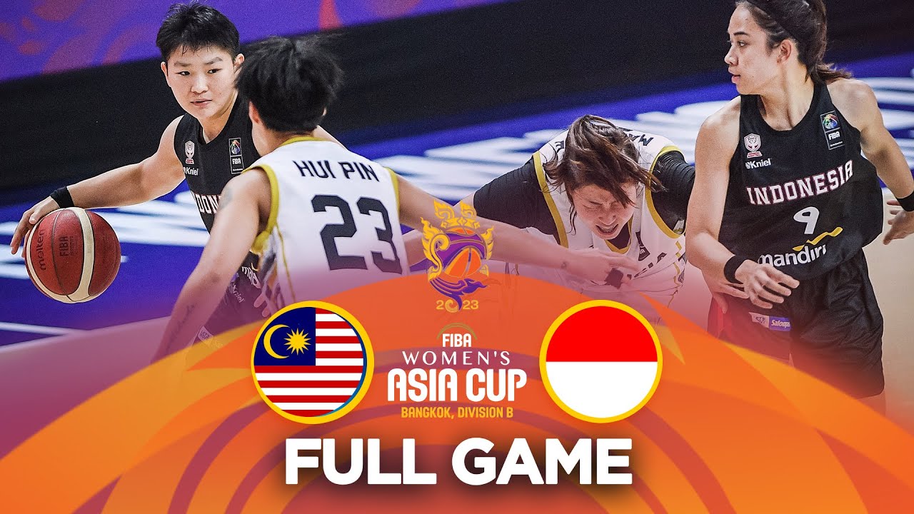 Malaysia v Indonesia Full Basketball Game FIBA Womens Asia Cup 2023 - FIBA Womens Asia Cup Division B 2023