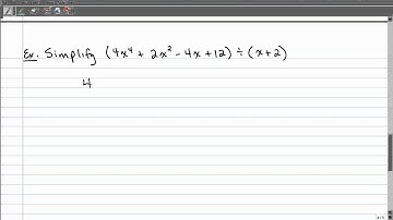 5-2 Dividing Polynomials
