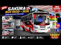 New Sakura Hino AK1J Bus Mod For Bus Simulator Indonesia 🔥 | BUSSID v4.5 | New BD Bus Skin And Mod |