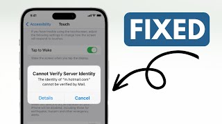 How to Fix &quot;Cannot Verify Server Identity&quot; on iPhone