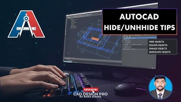 How to Hide, Unhide, Isolate & Unisolate Objects in AutoCAD #autocad #cad #education #cadsoftware