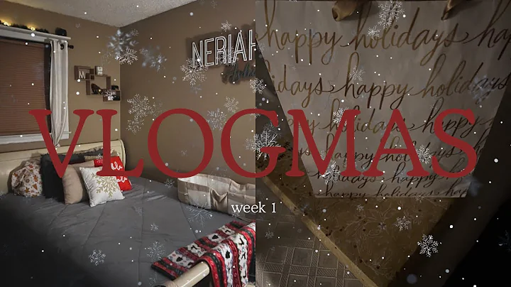 VLOGMAS: decorating for Christmas, wrapping gifts + trying a new coffee shop & more 🎄