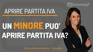 Un MINORE può aprire partita iva?