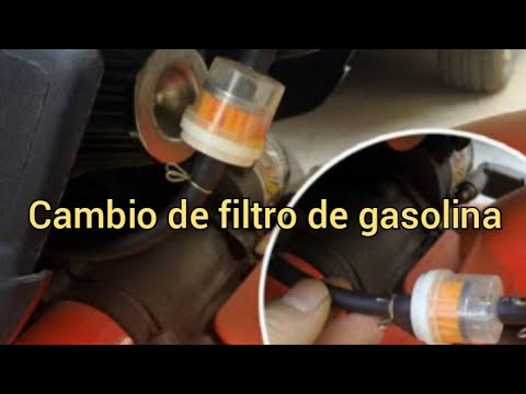 Colocar filtro de gasolina para moto 