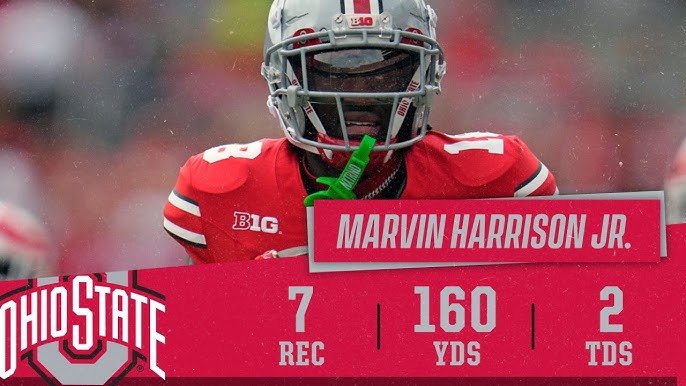 Marvin Harrison Jr. talks about Ohio State's offense in the Buckeyes' 35-7  win over Youngstown State 