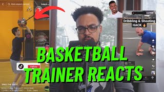 Basketball Trainer Reacts To Social Media Drills (Part 2)
