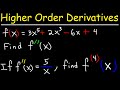 Higher Order Derivatives