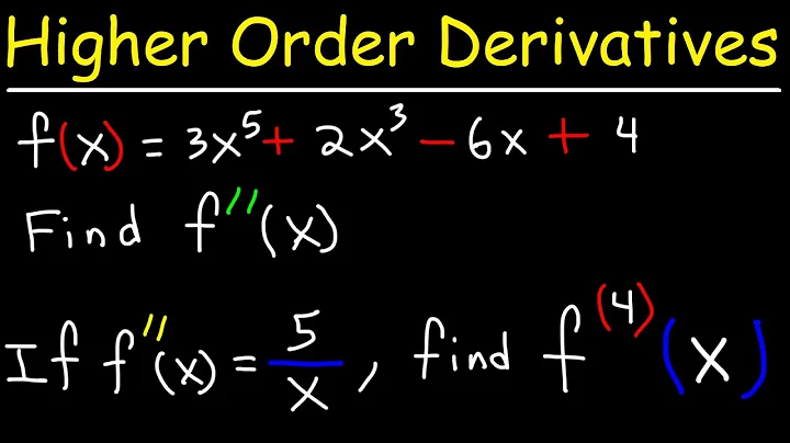 Higher Order Derivatives