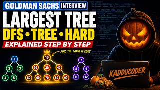 Goldman Sachs Interview Question | Largest Tree in a Forest | DFS & Trees | Hard | Java Explained