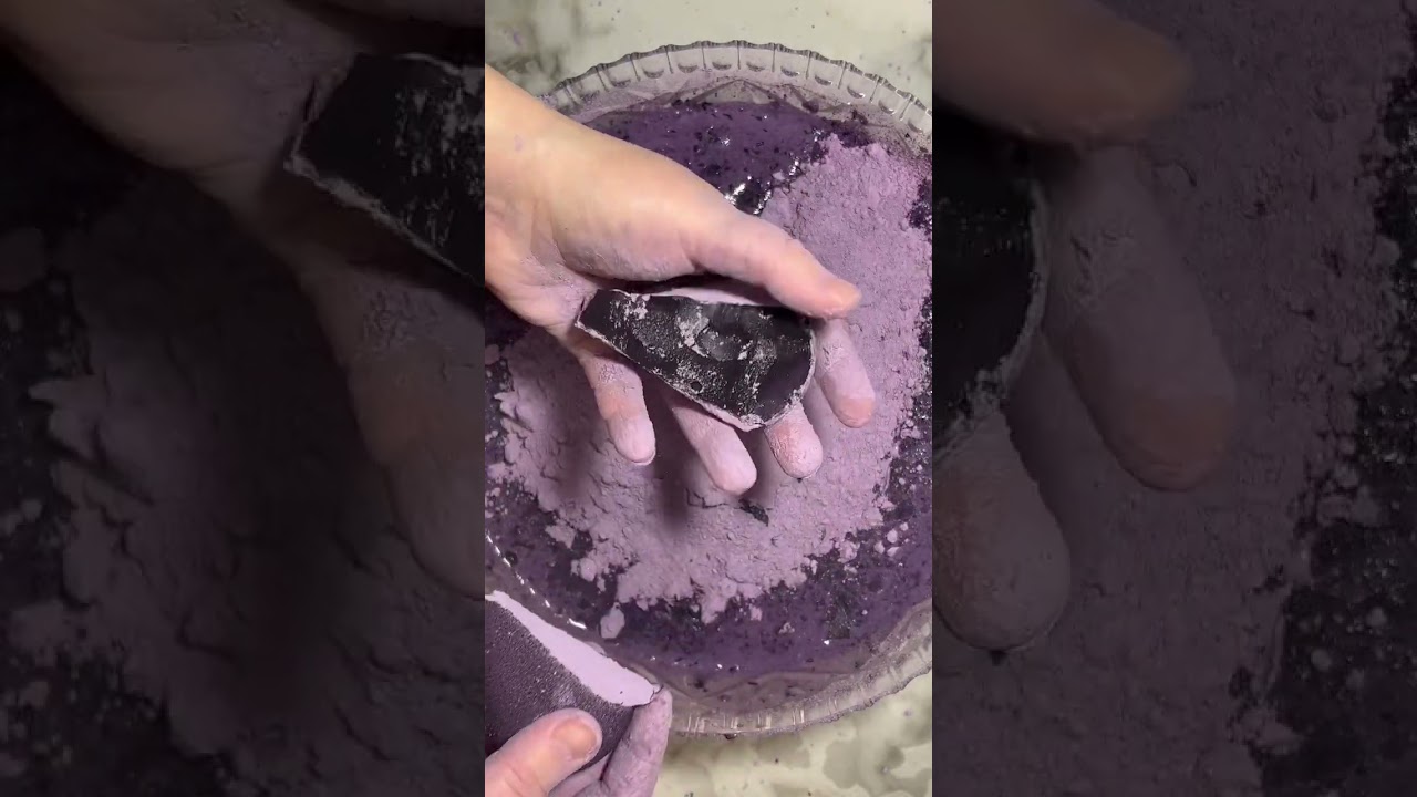 Purple Pedal Water Crush #gymchalk #crush #relaxingsound #crunchy #asmr