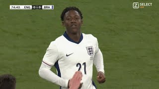 Kobbie Mainoo Vs Brazil | England Debut
