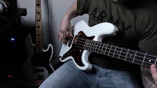 Squier TWENTY&#39;21 CS jazz bass, sound demo: Bridge pickup + tone up