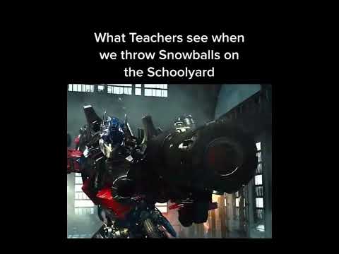 What Teachers See When We Throw Snowballs On The Schoolyard