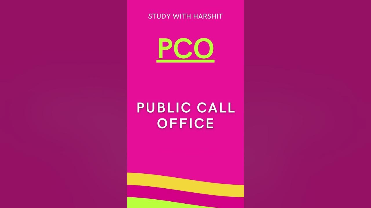 full-form-of-pco-what-is-the-full-form-of-pco-shorts-ashortaday