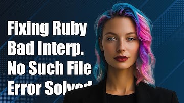 Fixing /usr/bin/ruby2.3: Bad Interpreter Error - No Such File or Directory Solution