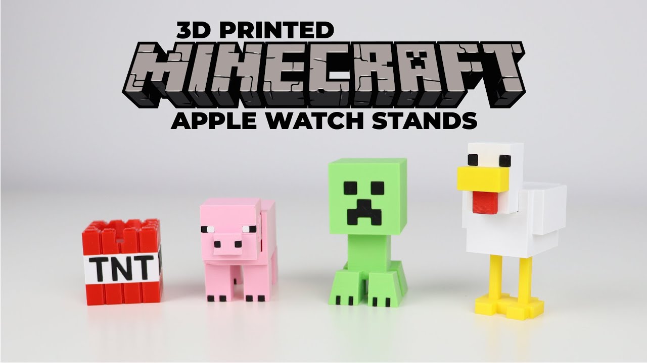 3D Printed Minecraft and Roblox Characters