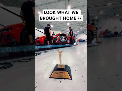 We brought a few things home from Kansas. #nascar #trackhouse #motorsports #haulers #rosschastain