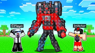 ENCONTRAMOS un TITAN SPEAKER MAN GIGANTE de LUCKY BLOCKS 🚽😂 MINECRAFT