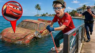 Kita Mancing Pakai Magnet Menemukan Mobil McQueen yang Terbengkalai 38 Tahun di Dasar Air!!!