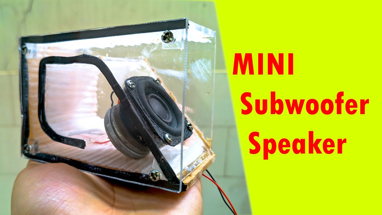 DIY a mini subwoofer | DIY Speaker | Speaker | Subwoofer - YouTube