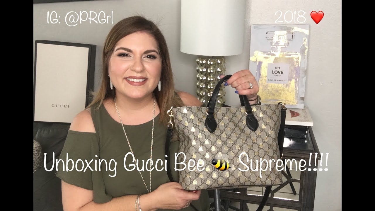 gucci bees tote