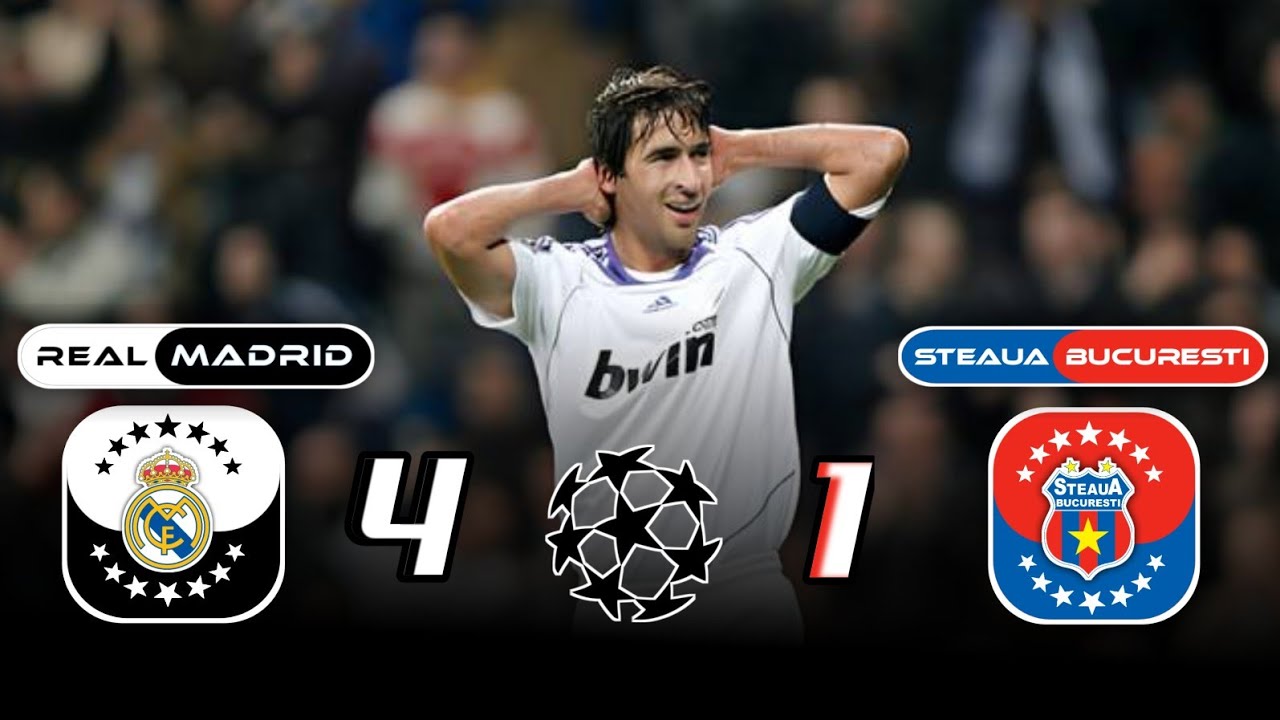 Стяуа Бухарест 🇹🇩 × 🇪🇦 Реал Мадрид | 1 × 4 | ГЛАВНЫЕ МОМЕНТЫ | Все голы | Лига чемпионов 2005/2006