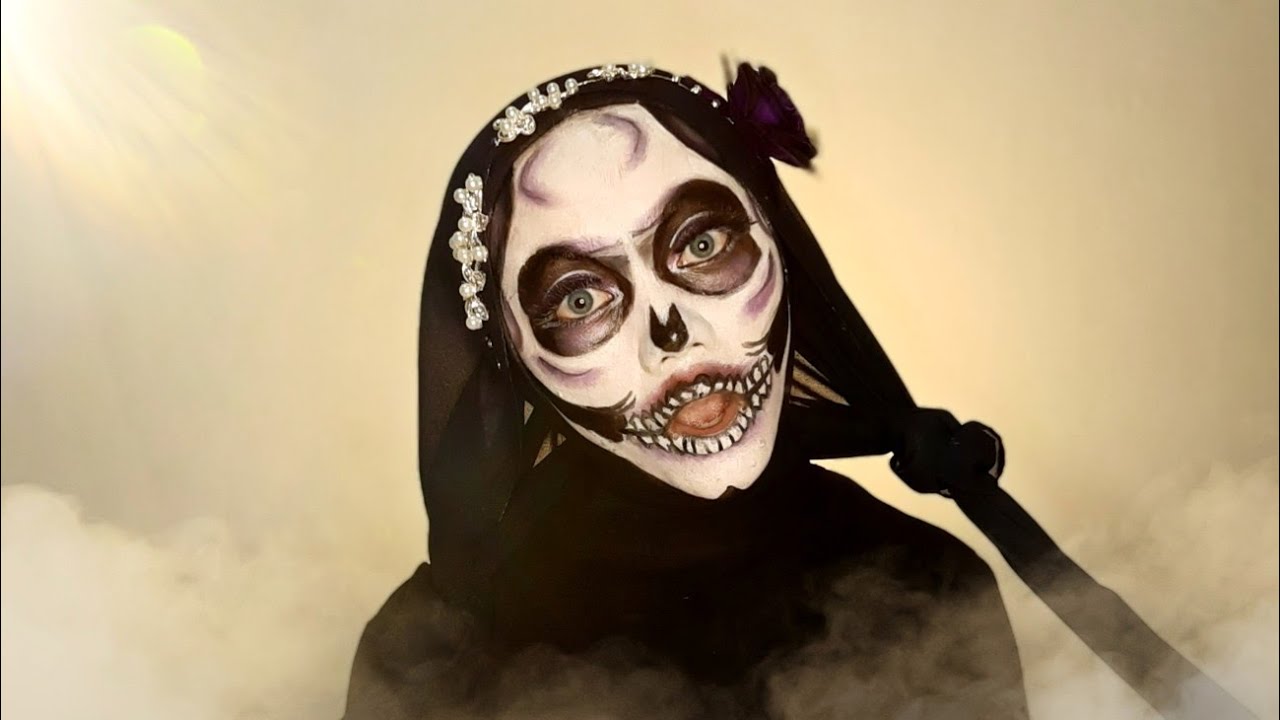 FANTASI MAKE-UP TENGKORAK FULL FACE!💀☠ - YouTube