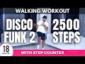 Disco funk workout  2500 steps in 18 minutes  fun walking workout
