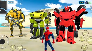 Rope Frog Ninja Hero Vegas Crime Simulator | Super Robot Fighting in City #38 - Android Gameplay screenshot 2