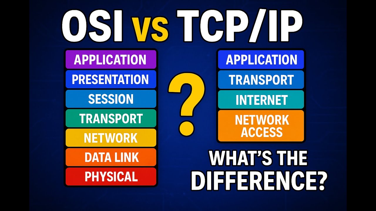 OSI vs TCP/IP: What's the Difference? - YouTube