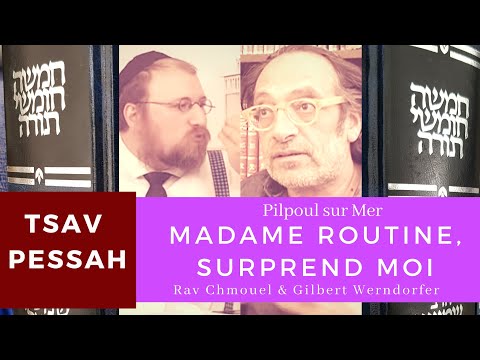 Parachat Tsav - Pessah '' Madame routine, surprend-moi''