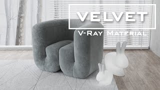 VELVET MATERIAL IN VRAY FOR SKETCHUP (NO EXTRA TEXTURES NEEDED!)