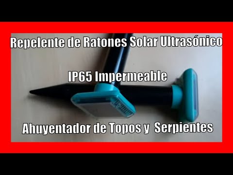 Ahuyentador de Topos Solar,Ahuyentador de Ratas,Repelente de  Ratones,Repelente Topos ultrasonico,Solar Repelente de Ratones,Ahuyentador  de