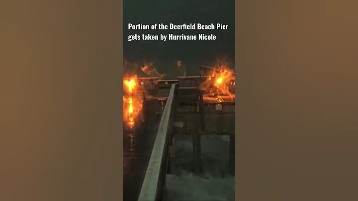 #deerfieldbeach Pier destroyed by Hurricane Nicole
