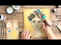 Good Thoughts Girl: A Mixed-Media Assemblage Canvas Project by Stampington & Company