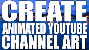 Animated Cinemagraph YouTube Channel Banner Art! Photoshop Tutorial