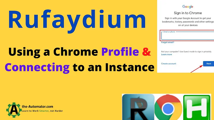 How to use a Chrome profile with Rufaydium & AHK 😮